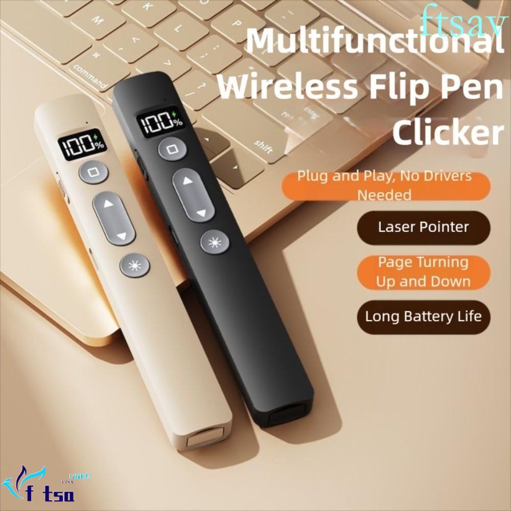 SWIFTSAVER Laser Pointer Clicker, การนําเสนอระยะไกลอินฟราเรดไร้สาย Flip Pen Clicker, รีโมทคอนโทรล 2.4GHz การประชุม PPT Smart Presenter โปรเจคเตอร์การนําเสนอ