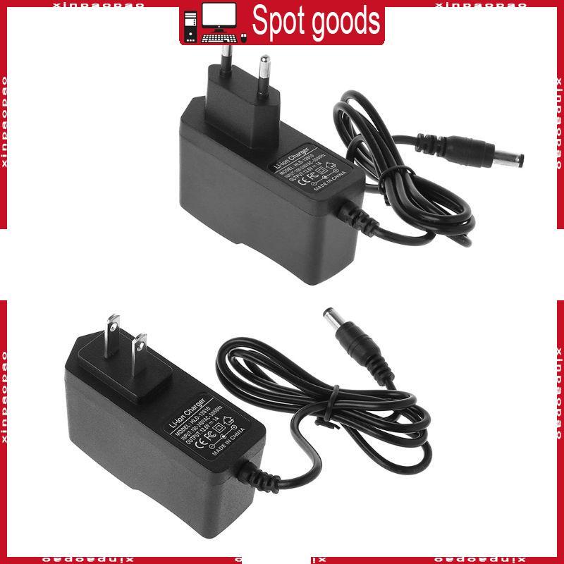 XI EU US ปลั๊กอะแดปเตอร์แปลงไฟลิเธียม 12 6V สําหรับ DC 1A Charger 18650 Intellige
