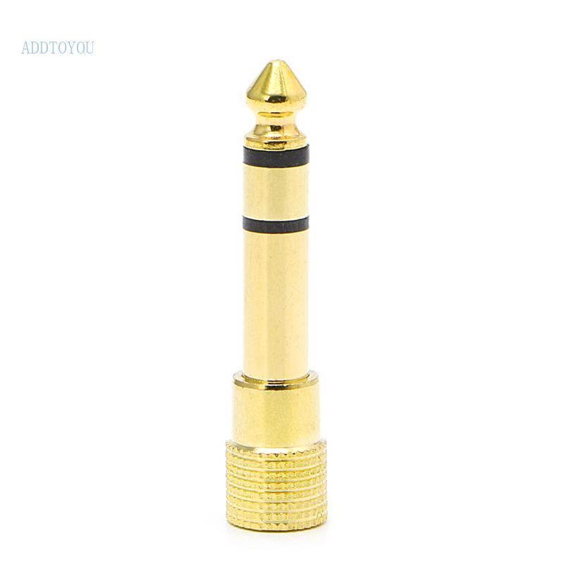 3C 6 5 มม. 1 4 ปลั๊กชาย 3 5 มม. 1 8 หญิงแจ็คสเตอริโอหูฟัง o อะแดปเตอร์