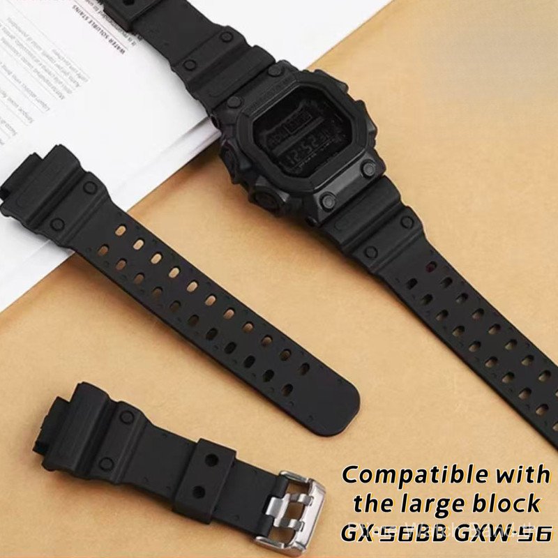 สําหรับ GXW-56/GX-56BB สายรัดพิเศษสายรัดข้อมือซิลิโคนแบบสปอร์ตวงพลาสติกสบาย