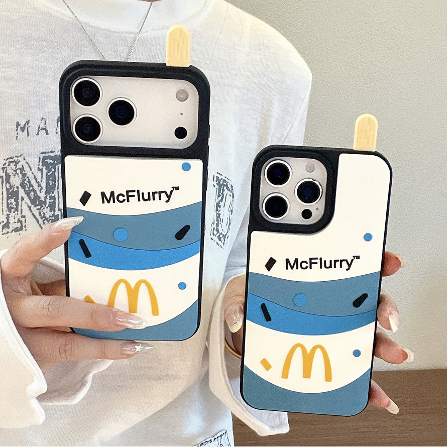 MCFlurry เต็มรูปแบบซิลิโคน TPU เคสโทรศัพท์สําหรับ iPhone 17ProMax 16ProMax 15ProMax 14ProMax 13ProMa