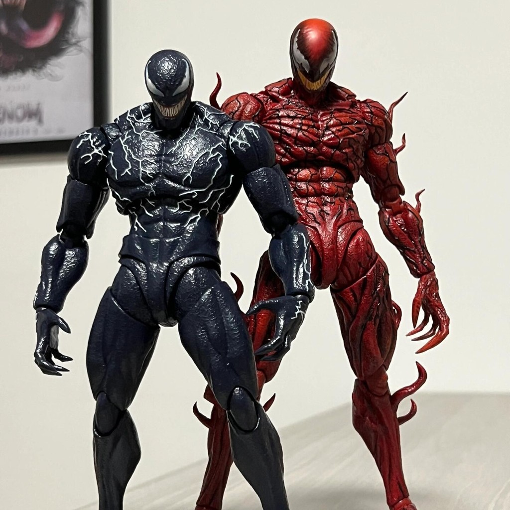 จัดส่งทันที Marvel shf Venom Venom Massacre Joint Movable Figure ของเล่นเด็กของขวัญจัดส่งทันที Marve