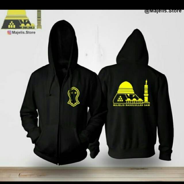 Baju HOODIE JAKET SWETER ZIPPER MAJELIS RASUULLAH SAW MR JAKET DISTRO