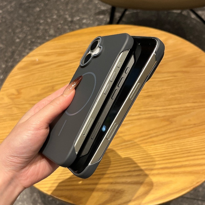 HOCE Frameless Skin Feel Soft Magnetic Phone Case สําหรับ Iphone 17 16 15 14 13 12 Pro Max TPU Cover Cases - รูปที่ 7