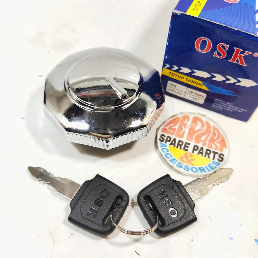 [3E Parts & Acc] CB100 K2 CBk2 Tank Cap CB100 Win Chrome Tank Cap Rare Item