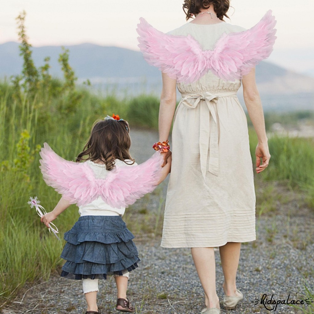 ชุดคอสเพลย์ปีกนางฟ้าพร้อมมงกุฎและไม้กายสิทธิ์สำหรับเด็กสาวยาม.Halloween Party