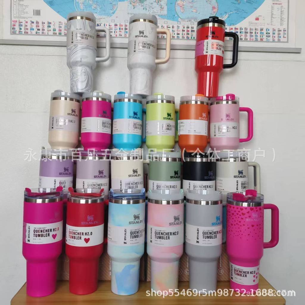 Cross-Border 40ozSTANLEY ขายร้อน Stanley Thermos Cup 2nd Generation สแตนเลสสตีลรถถ้วย BIEW