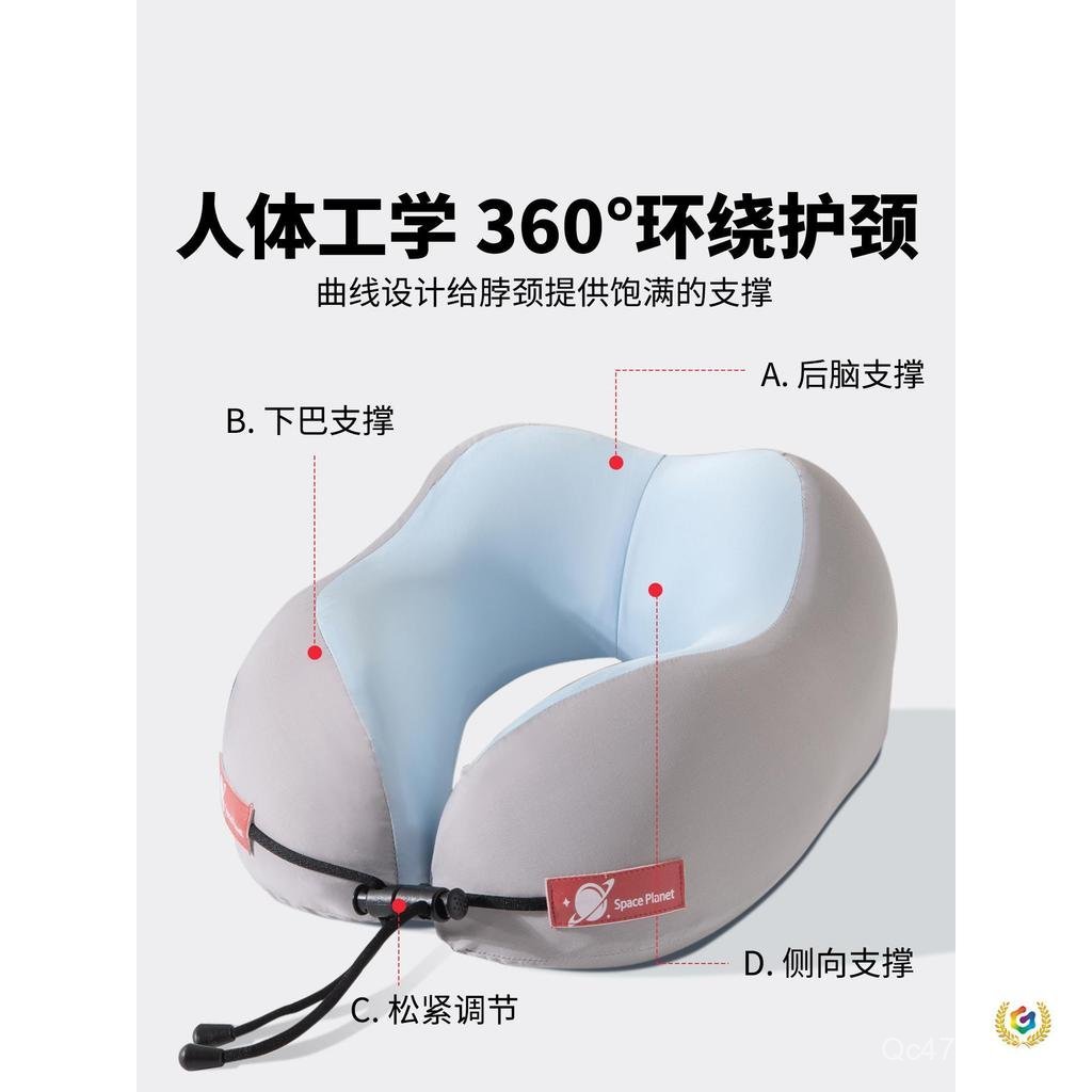 หมอนกระดูกสันหลังส่วนคอ U-Shaped คอเครื่องบิน Travel Memory Foam หมอนนอนแบบพกพา U-Shaped หมอนรถ 6UMT