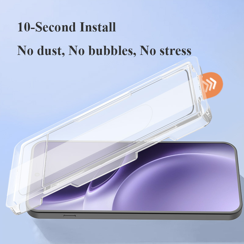 ฟิล์มกระจกนิรภัย Lenuo & Lereach สำหรับ vivo X300 Pro ซีรี่ย์ กันรอยขีดข่วน คมชัดสูง เต็มจอ ติดตั้งง่ายไร้ฝุ่น - รูปที่ 7