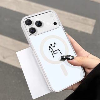 เคสแม่เหล็ก เคสใสกันกระแทกน่ารัก IPhone17 Air 11 12 13 14 15 16 17 PROMAX 17 16 15Pro 16 15 14PLUS 8 7Plus XR X XS XSMAX