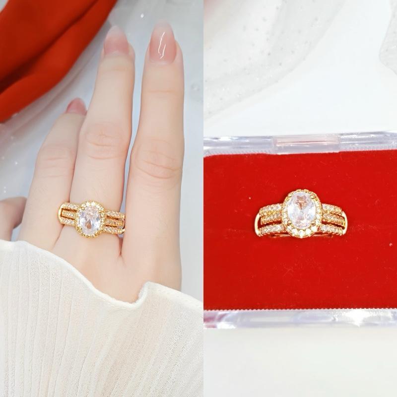 (ซื้อ 1 แถม 1) แหวนผู้หญิง COTENTS 2 Titanium Zirconia C127-134BB