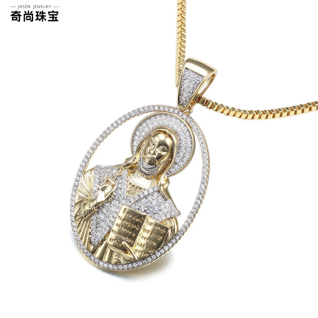 สร้อยคอจี้ทรงไข่วินเทจ แบบฮิปฮอปเคลือบเงิน สำหรับคุณหนุ่ม ออกแบบโดยวัสดุพิเศษ W9J5