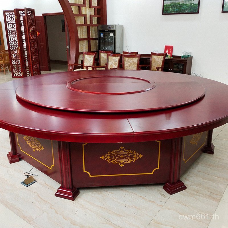 จัดหา Foshan Baofang โรงแรมโต๊ะจัดเลี้ยง Turntable โรงแรมใหม่จีนโต๊ะรับประทานอาหารไฟฟ้าขนาดใหญ่โต๊ะร