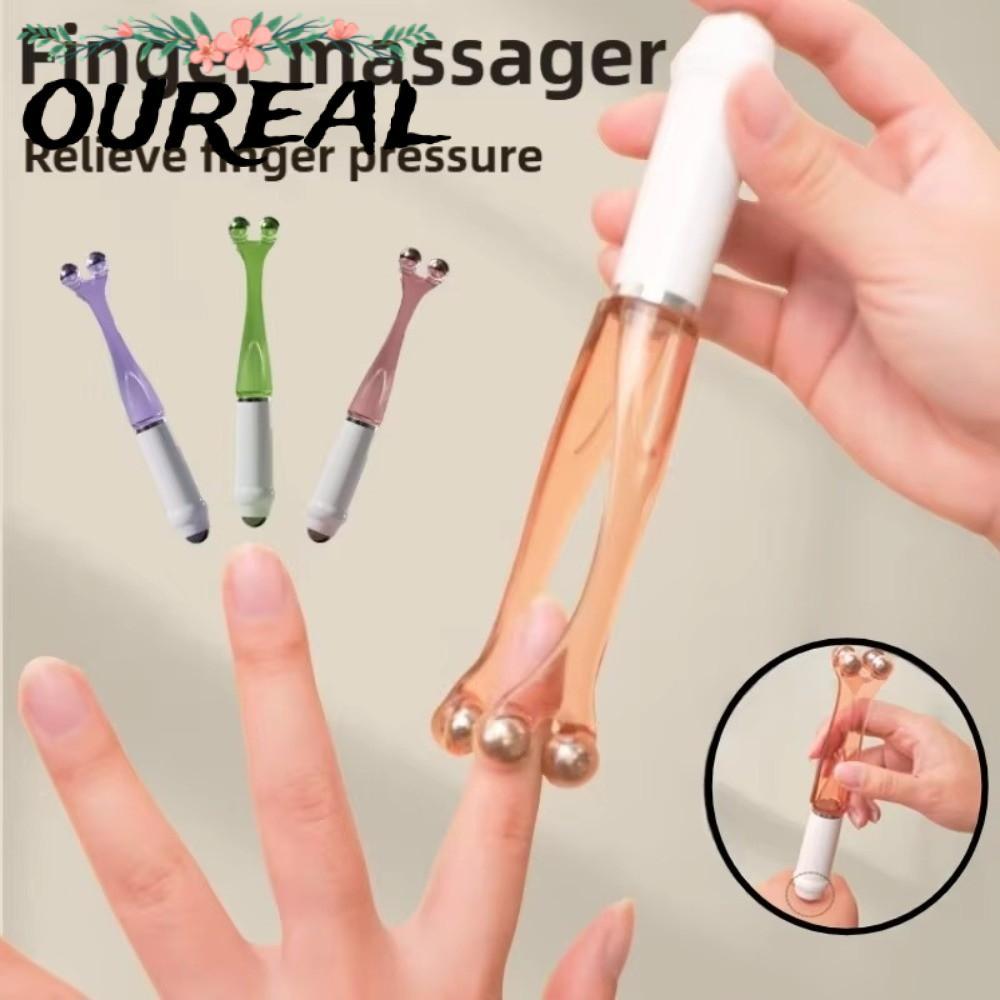 OUREAL Roller Finger Massager, ใช้งานง่ายบรรเทานิ้วมือความเมื่อยล้า Finger Joint Massager,แบบพกพา Du