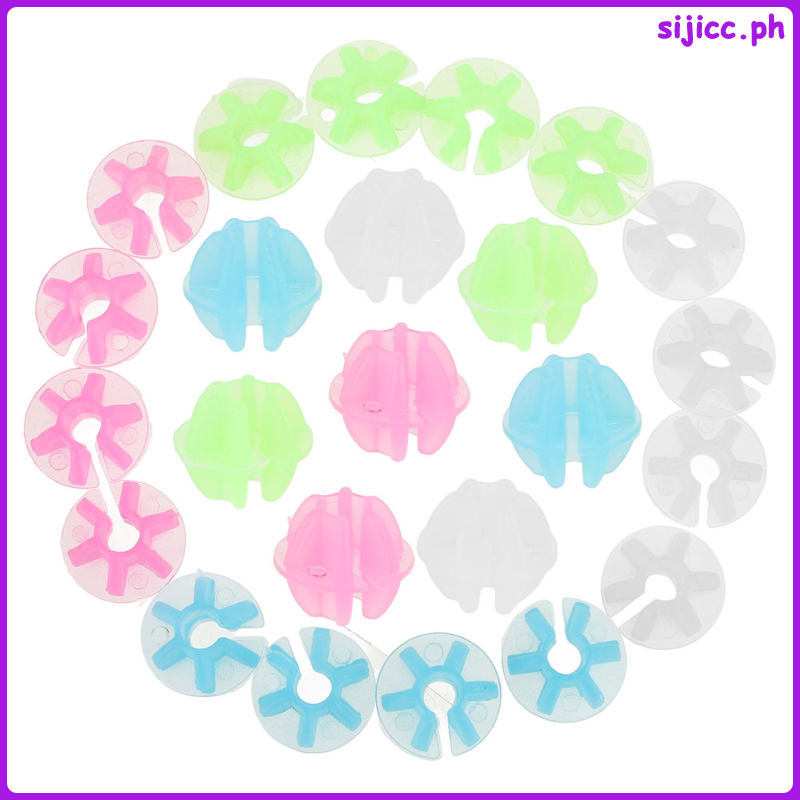 144PCS Spoke ลูกปัด: เรืองแสง Dark Spoke ลูกปัดจักรยานล้อคลิปพลาสติกตกแต่งอุปกรณ์จักรยาน sijicc