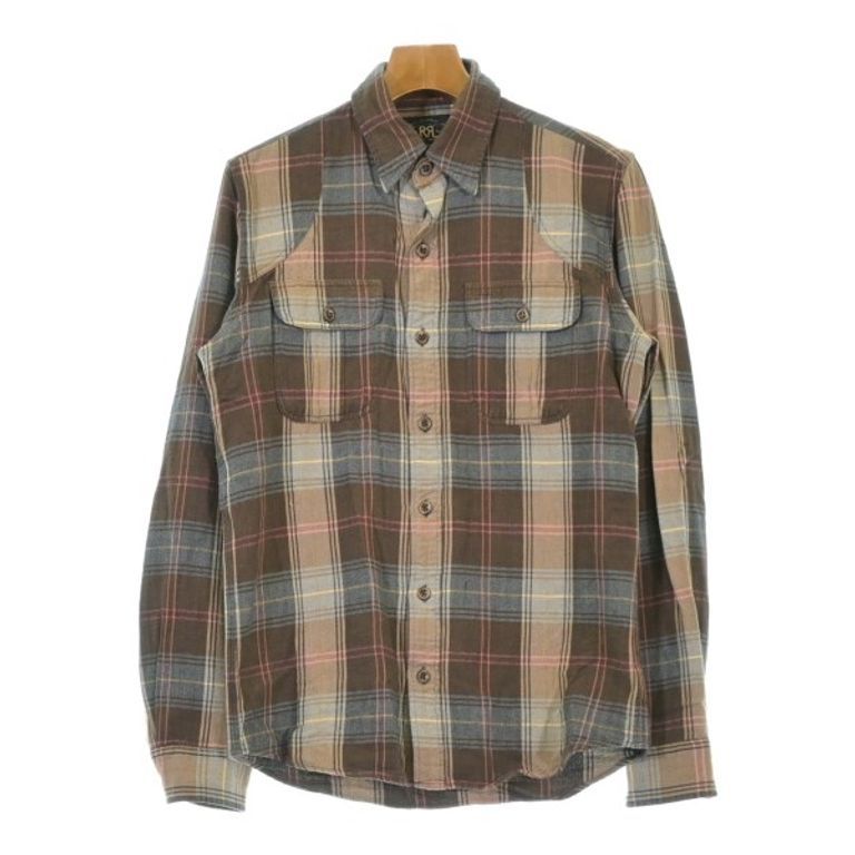 RRL Shirt gray beige brown Direct from Japan Secondhand