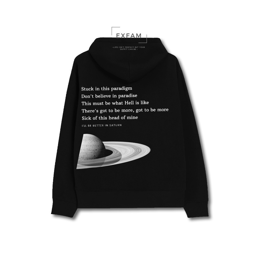 ผ้าฝ้าย Hoodie 💖 Sza Saturn อัลบั้มชุดเสื้อแจ็คเก็ตมีฮู้ด M-3XL 2568