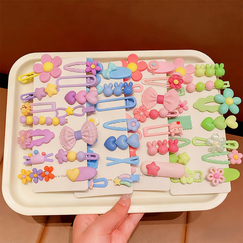 คลิปผมคูลอมิหวานและน่ารัก กิ๊บเด็ก หัวมนไม่บาดผิว กิ๊บเล็ก สวมใส่สบาย กิ๊บติดผม กิ๊ปน่ารักๆ รวมกิ๊บติดผม 14 ชิ้น - รูปที่ 5