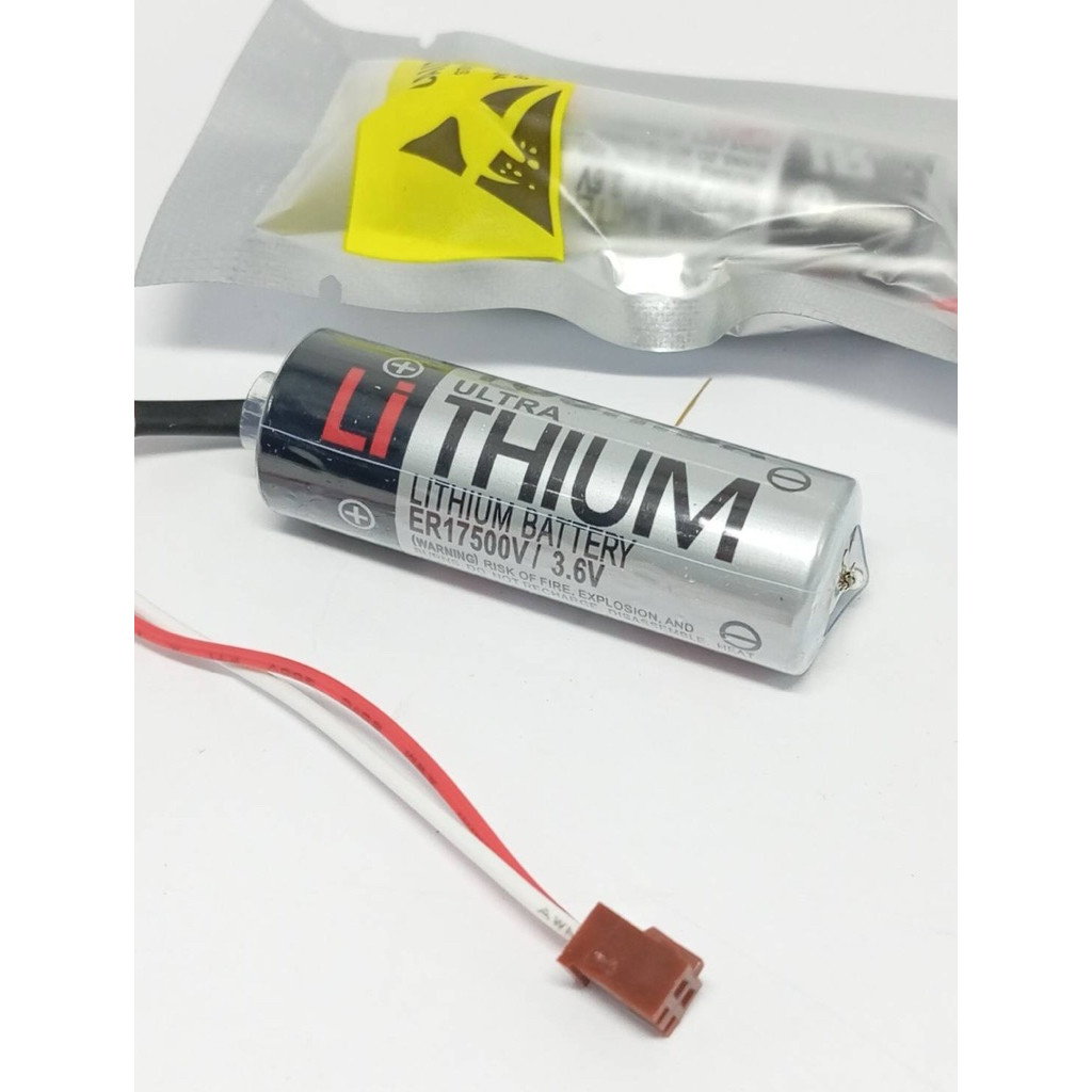 LITHIUM BATTERY ER17500V/3.6V แบตเตอรี่ปลั๊กสั้นน้ำตาล LITHIUM BATTERY ER17500V/3.6V