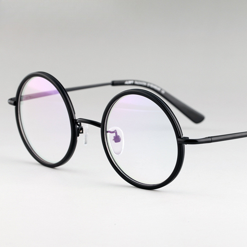 แว่นสายตาสั้นกรอบกลมย้อนยุค ป้องกันแสงสีฟ้า ใช้ได้ทั้งชายและหญิง