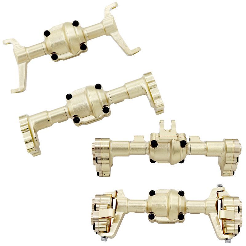 ทองเหลือง Counterweight ประตูสะพานเชลล์ 1/24 FMS FCX24 Xiaoqi Crusher K5 รีโมทคอนโทรลรถอะไหล่อัพเกรด