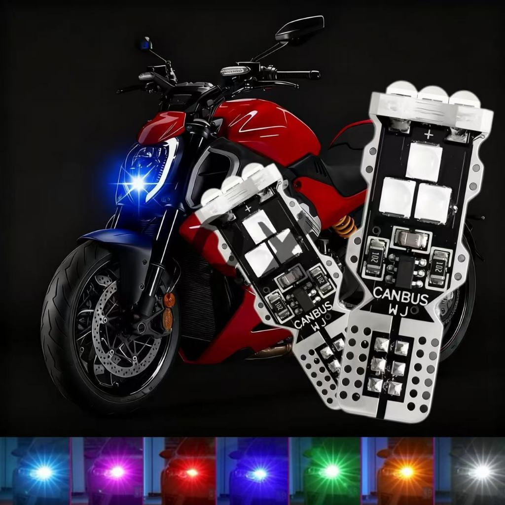 ⚡️Q&X_SHOP02⚡️T15 W16W 12V 3030 9Chips หลอดไฟ Led รถ，สําหรับรถยนต์และมอเตอร์ไซค์ ไฟกระพริบ⚡️