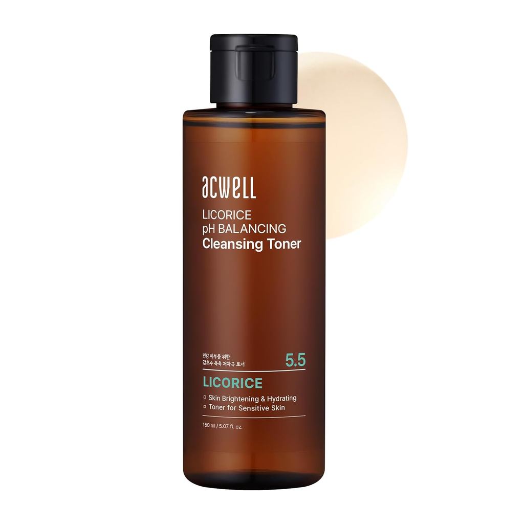 ACWELL Licorice pH Balancing Cleansing Toner 5.1 Liquid Omoz-PH5.5 Moisturizing Makeup Cleanser Astr