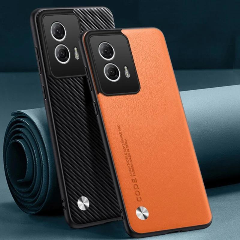 หรูหรา PU หนังสําหรับ Motorola Moto G85 ปกหลังซิลิโคนเต็มรูปแบบเคสโทรศัพท์สําหรับ Motorola S50 Neo G