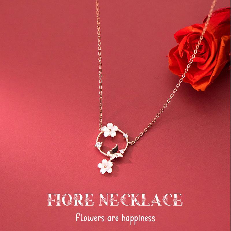 Fiore Necklace สร้อยคอเงินแท้ S925 [MERCELO]