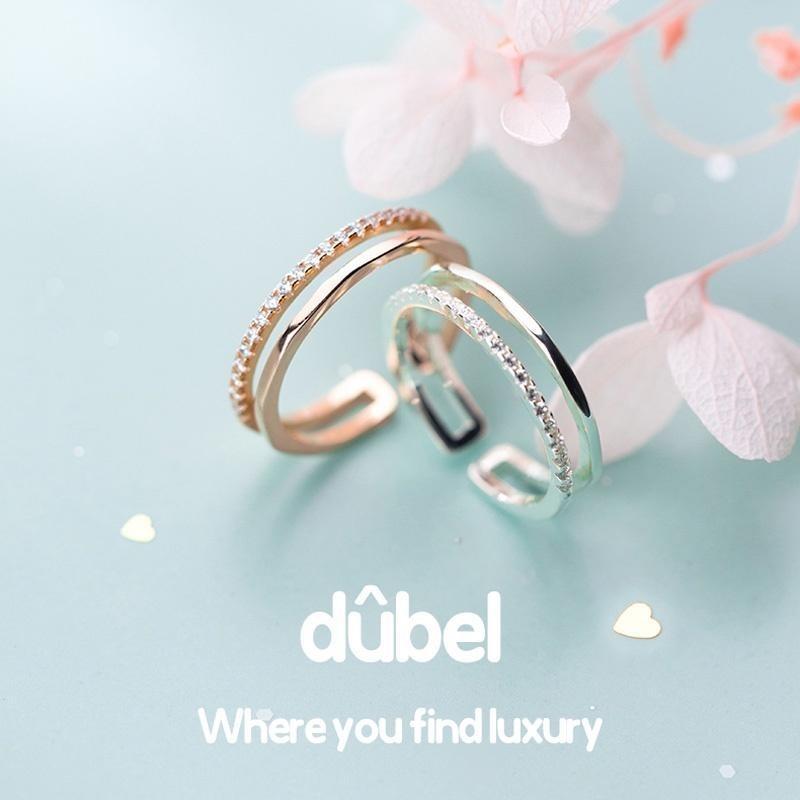 dûbel แหวนเงินแท้ S925 [MERCELO]