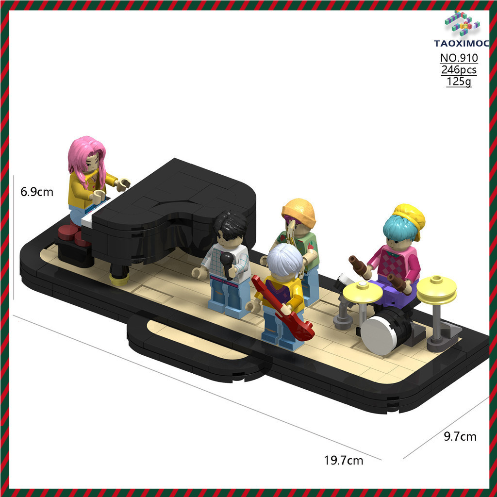 KPop Demon Hunters Building Blocks ชุด Rumi Zoey Mira ประกอบของเล่นสําหรับของขวัญเด็ก
