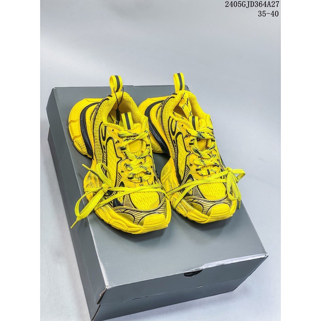 Home & Living BALENCIAGA 3XL รองเท้าผ้าใบ 3 + Series Low-Top Retro Wide-Soled Grandpa สไตล์อินเทรนด์