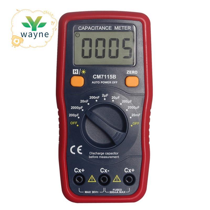 CM7115B เครื่องวัดความจุมัลติมิเตอร์แบบดิจิตอลเครื่องมือวัดจอแสดงผล LCD,CM-7115A อัพเกรด