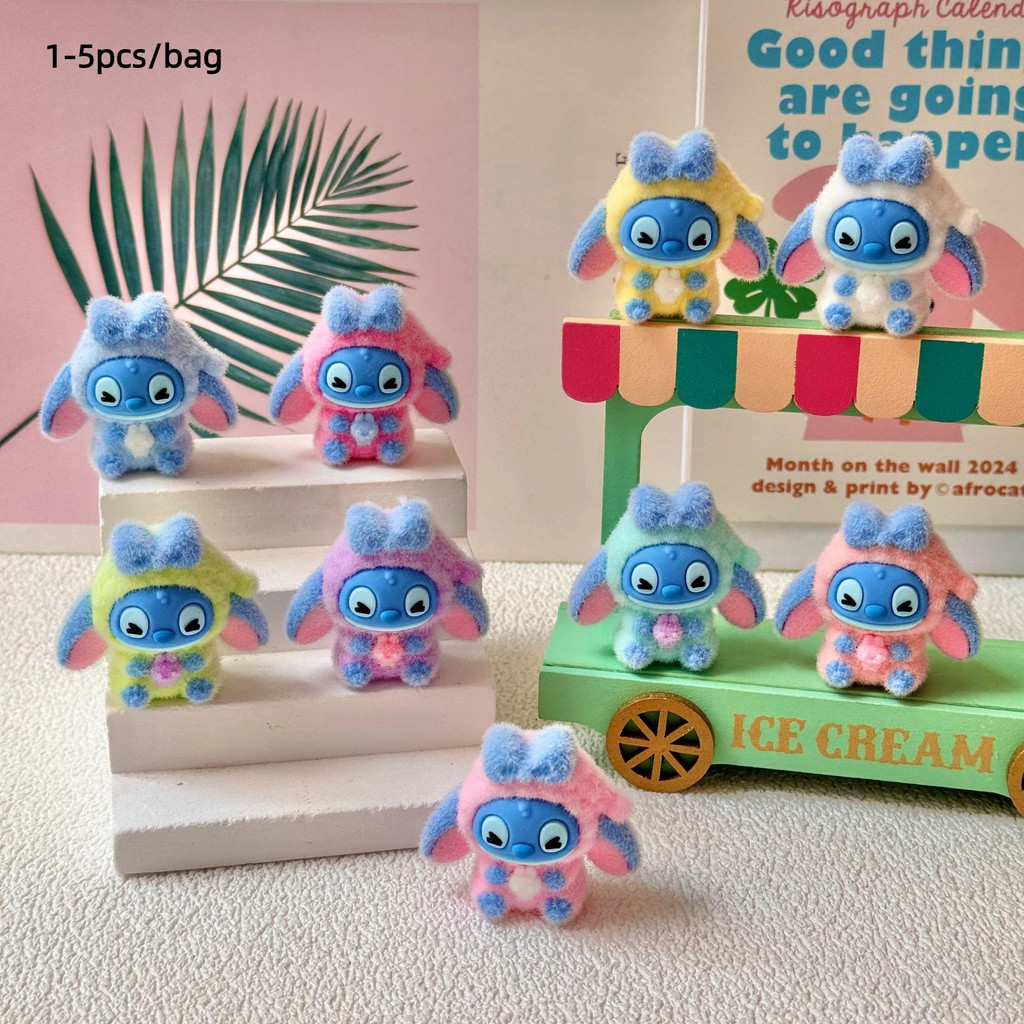 [1-5pcs/bag]โบว์หูใหญ่สุนัข ออกแบบเอง พร้อมสร้อยคอ พวงกุญแจ และตุ๊กตา สไตล์น่ารัก ขนาดเล็ก