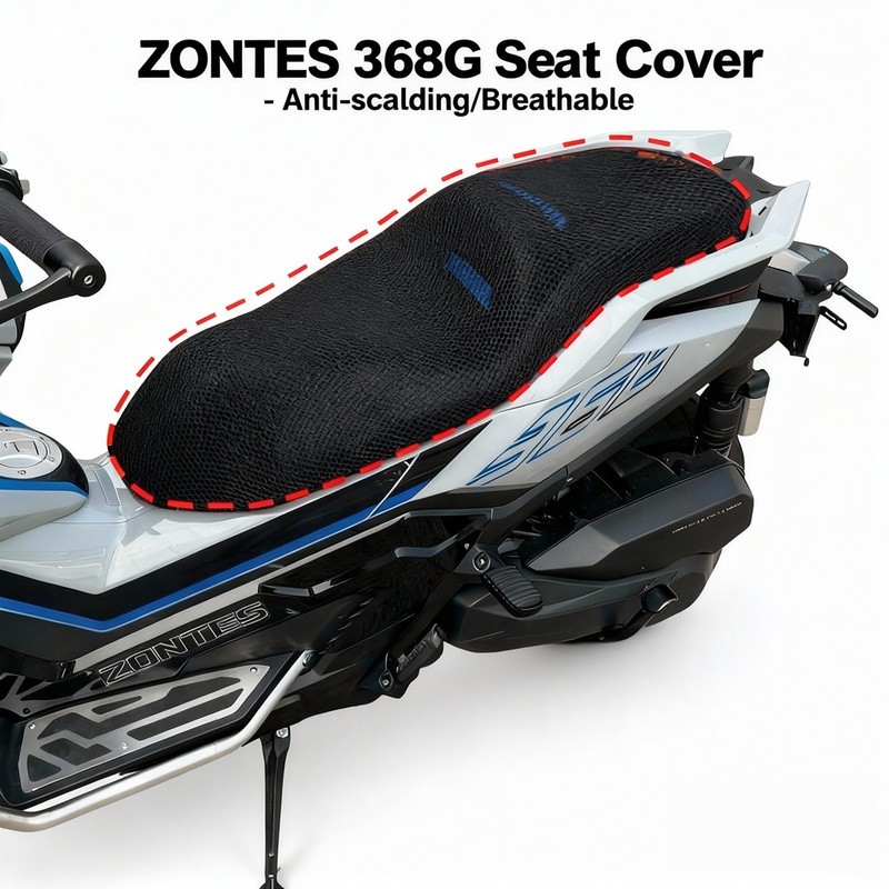 ผ้าคลุมเบาะมอเตอร์ไซค์ เหมาะสําหรับ ZONTES 368G/368K/368E ทนความร้อน ระบายอากาศได้ดี และระบายอากาศ