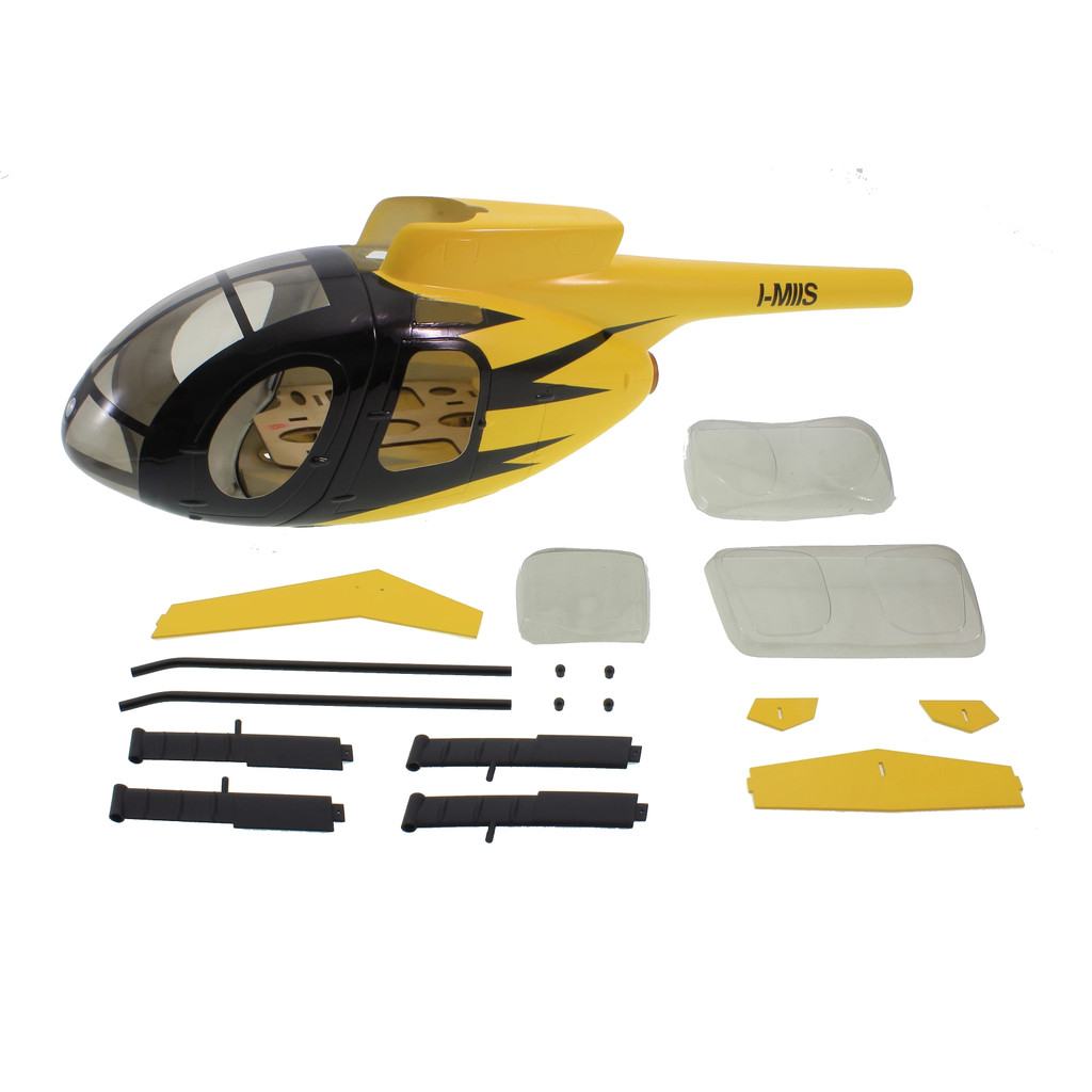 500 Scale ไฟเบอร์กลาส Fuelage สําหรับเฮลิคอปเตอร์ Md500 Md500e