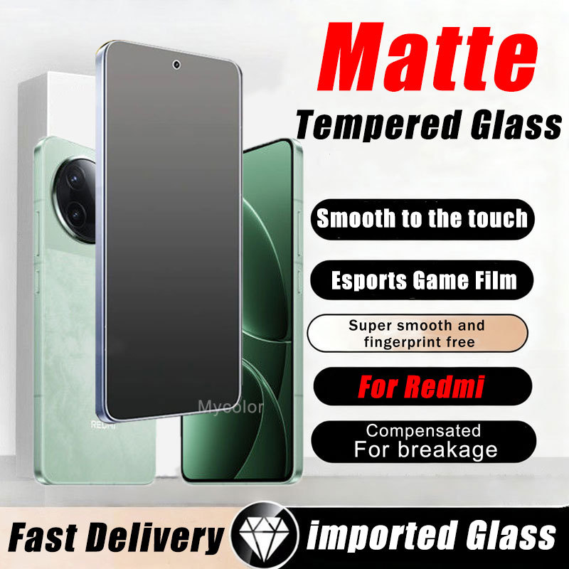 ฟิล์มกระจกด้าน ช่วยลดรอยนิ้วมือ สำหรับ Redmi Turbo 4 3 A5 A4 A3 A3x A2 A2+ A1 A1+ K90 Pro Max K80 K7