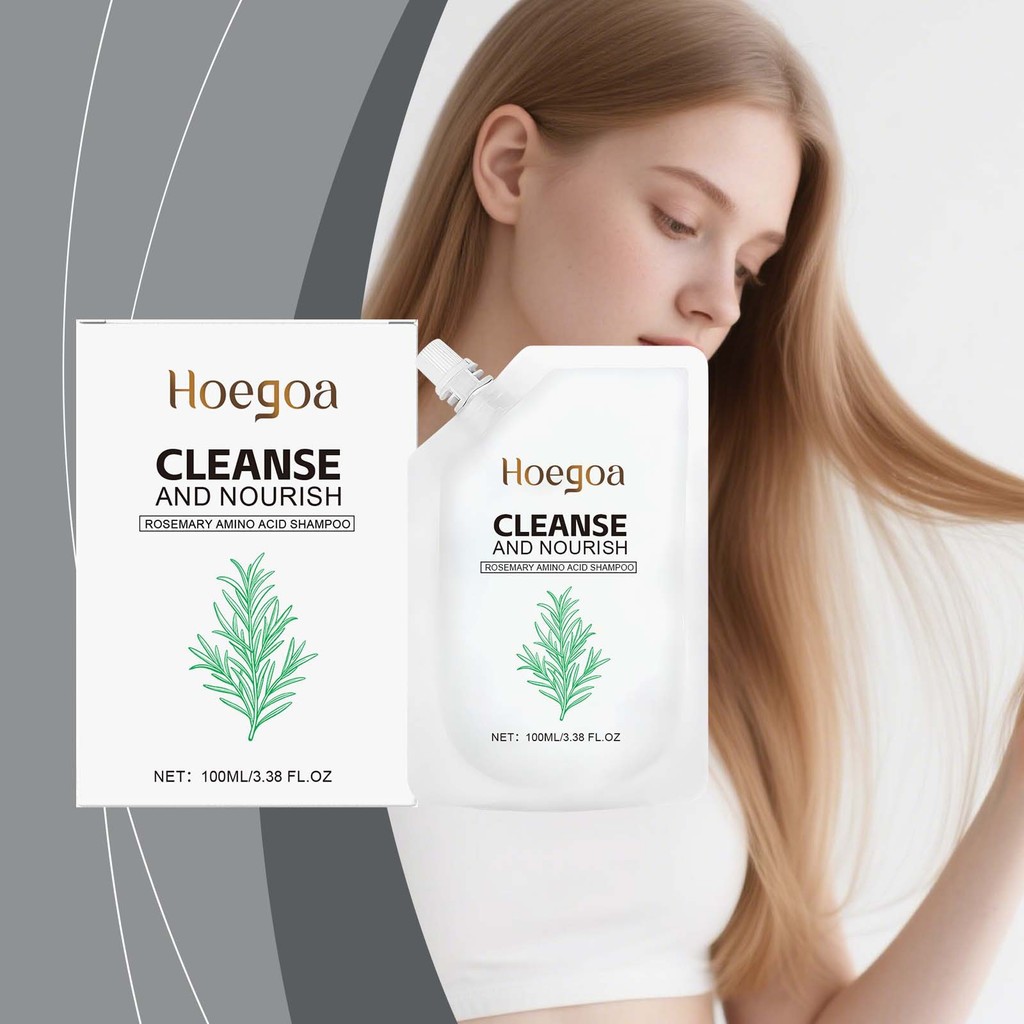 HOEGOA Refreshing Rosemary Shampoo ทําความสะอาดผมนุ่มลื่นและเงางามด้วยโฟมที่อุดมไปด้วยการดูแล
