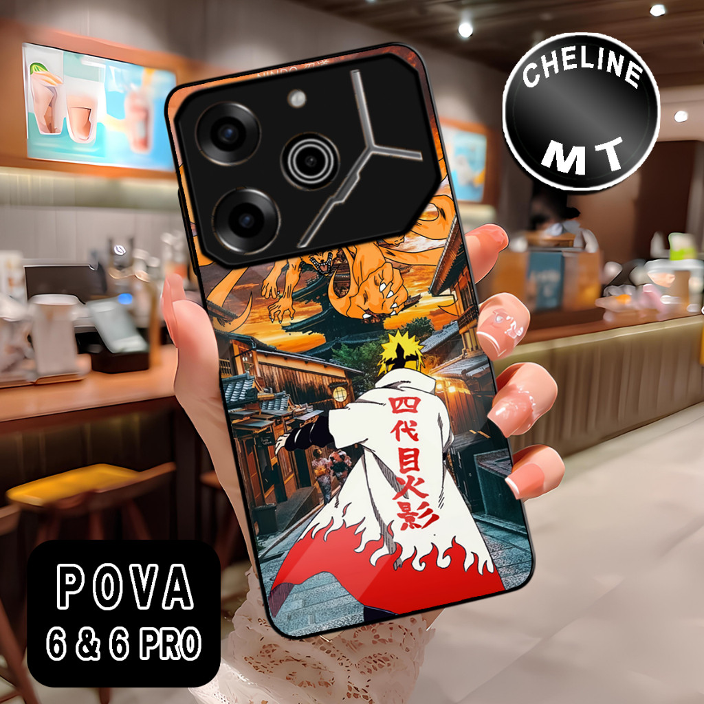( WX 4 ) Kesing Case Sofcase Glossy สําหรับ Tecno Pova 6 l Pova 6 Pro 5G พร้อมอะนิเมะ Motif l น่ารัก