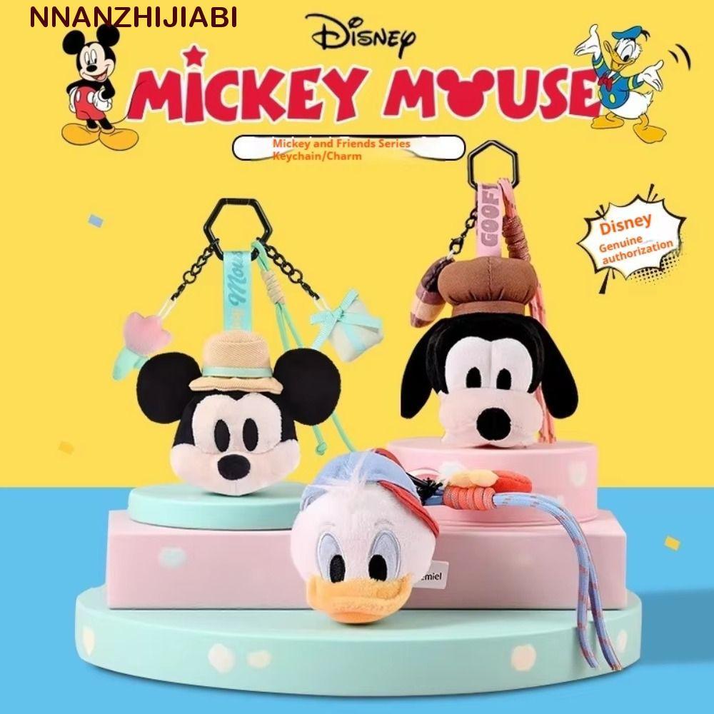 NANZHIJIABI Mickey Mouse Family Plush Toy, Mickey Family Series การ์ตูน Mickey Minnie Plush พวงกุญแจ