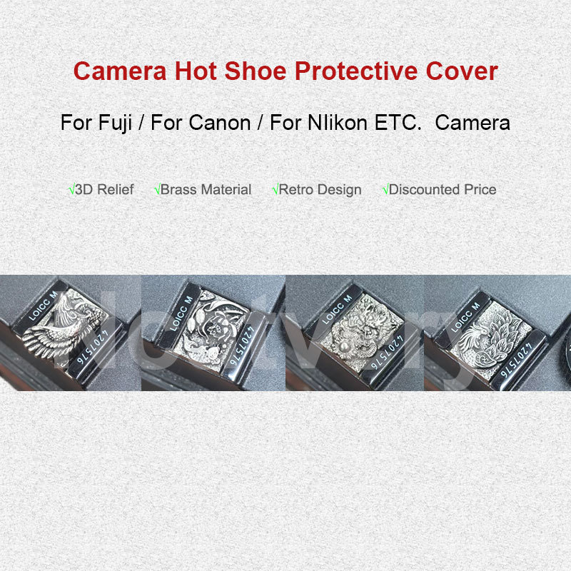 3D บรรเทา Retro ทองเหลืองโลหะกล้องรองเท้าร้อนสําหรับ Fuji XT30 II III XT50 X-E5 X-M5 X-ครึ่ง MINI EV