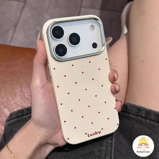เคสไอโฟน16 17 สำหรับ iPhone 11 17 16 14 15 12 13 Pro Max 7 15 8 16 Plus 17air X XR XS SE2 3 ปกอ่อนลายจุดเล็กสีสันสดใส