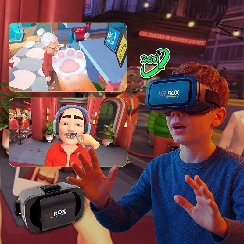 2025 Head-Mounted Non-All-In-One Machine vr สไตล์ใหม่ VR แว่นตาเล่นเกมใน Its Land ของเล่น VR เกม Vir