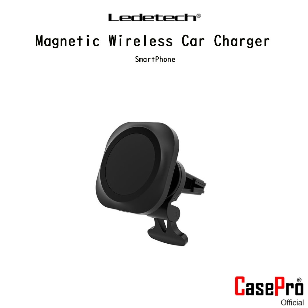 LEDETECH Magnetic Wireless Car Charger แท่นยึดในรถยนต์พร้อมที่ชาร์จไร้สายแบบหนีบกับช่องแอร์ สำหรับ S