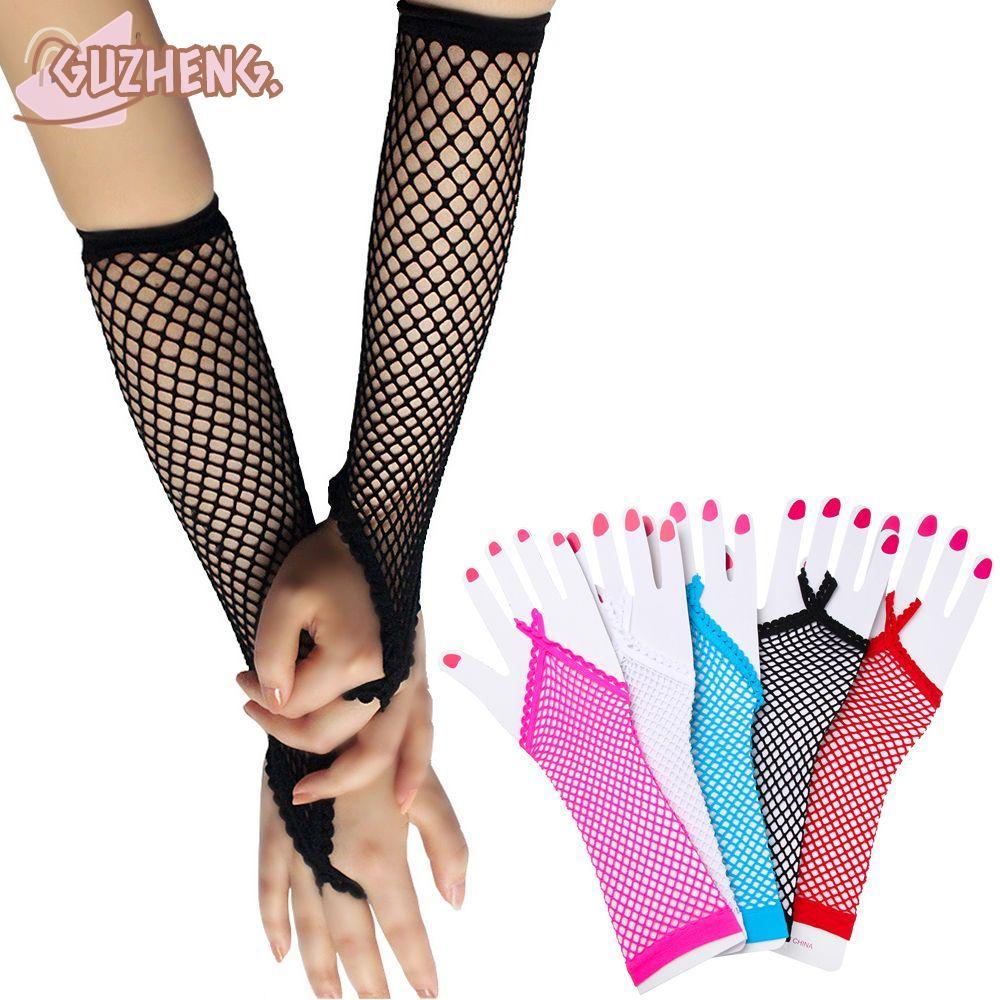 ถุงมือเต้นรำยาวสำหรับผู้หญิง ระบายอากาศได้ เพิ่มประสิทธิภาพการเต้นรำ แบบไม่มียางพาราครอบปลาย 손가락