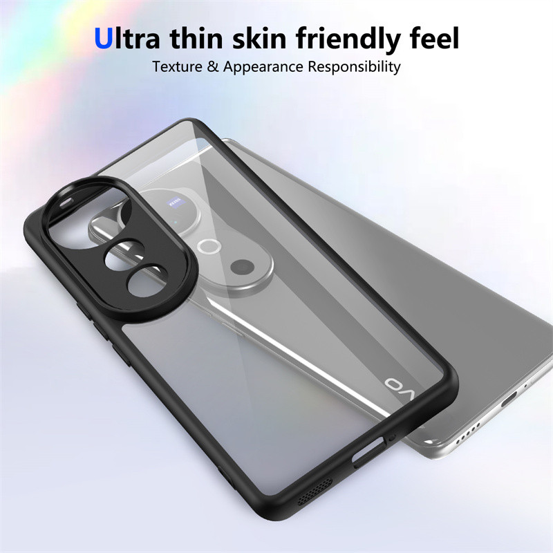 สําหรับ Vivo V60 V50 V40 Lite V60E V50E V40 V30 Pro V40E V40 SE V30E กรณีชุบซิลิโคนกันชนกันกระแทกล้า