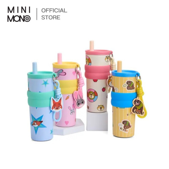 Mini Mono แก้วน้ำทัมเบลอร์ สเตนเลสสตีลสองชั้น ลาย Zootopia ความจุ 700 มล.