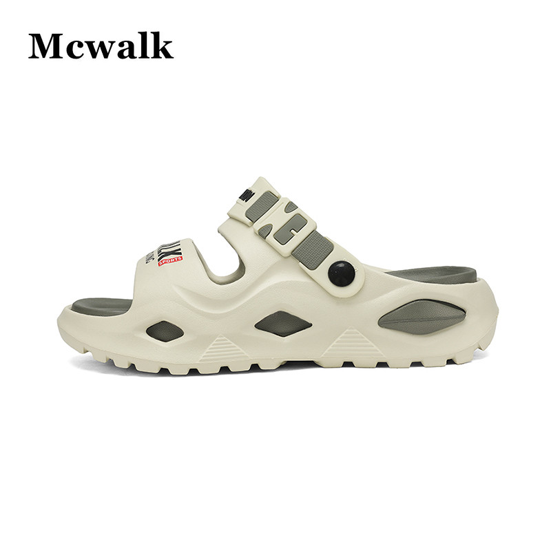 MCWALK สบาย ๆ ผู้ชาย ภูเขากลางแจ้ง รองเท้าแตะ การป้องกันการลื่น ป้องกันแบคทีเรียเหม็น ขับรถได้