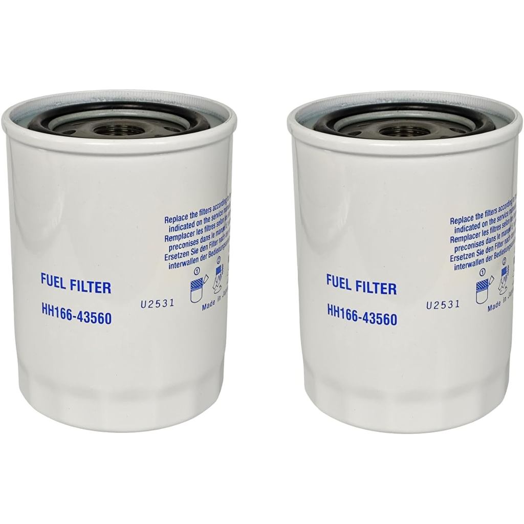 2X การใช้กรอง 16631-43560 HH166-43560 สําหรับ Kubota KX080-3T SVL75 SVL75-2 (SN 26157 และด้านล่าง) S