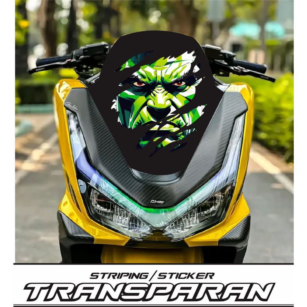 สติ๊กเกอร์ NMAX VISOR / สติ๊กเกอร์ PCX VISOR TRANSPARENT UV STICKER ALL VISOR / MOTORCYCLE VARIATION